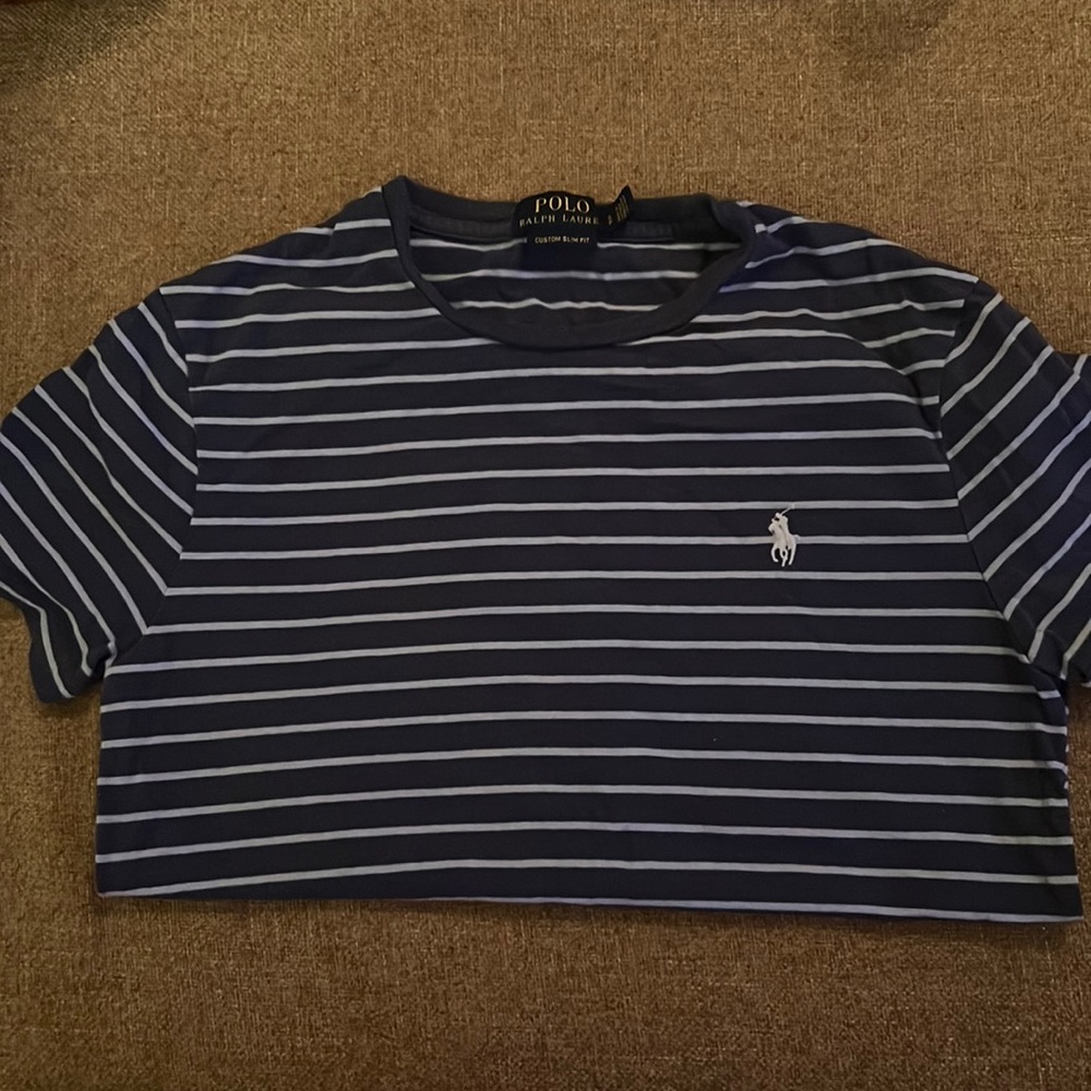 Gently used boy crewneck polo shirt